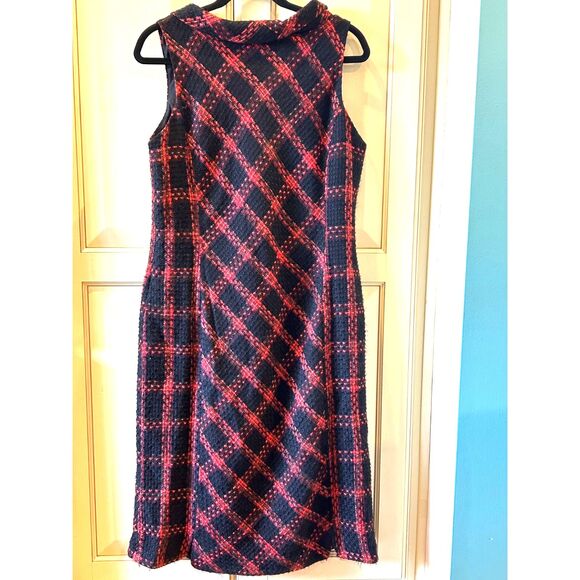 Vintage Silk-Blend Tweed Dress - Size 14 - Picture 2 of 3